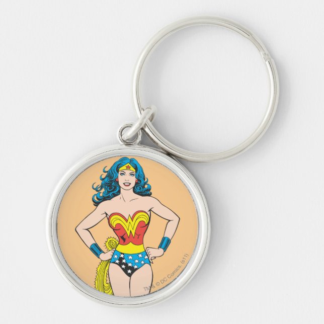 Porte-clés Wonder Woman tient sur les hanches (Devant)