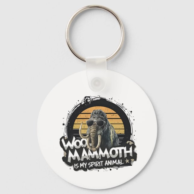 Porte-clés Woo Mammoth Is My Spirit Animal Art (Recto)