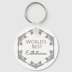 Porte-clés World's Best Esthetician gift 3