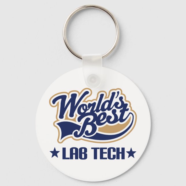 Porte-clés Worlds Best Lab Tech (Recto)