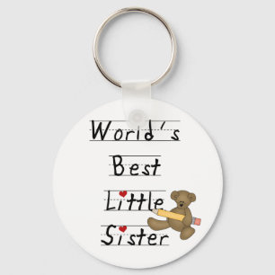 Porte-clés World's Best Little Sister Tshirts and Gifts