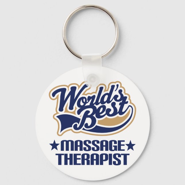 Porte-clés Worlds Best Massage Therapist (Recto)