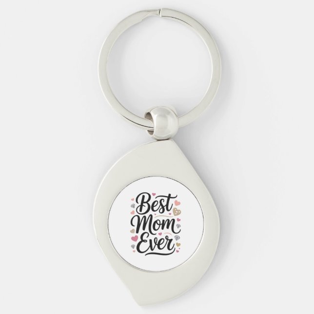 Porte-clés World's Best Mom Diamonds (Devant)