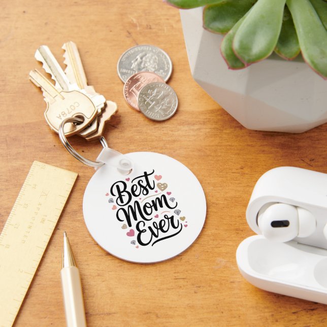 Porte-clés World's Best Mom Diamonds (Bureau)