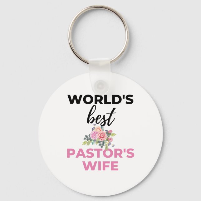 Porte-clés World's Best Pastor's Wife bl (Recto)