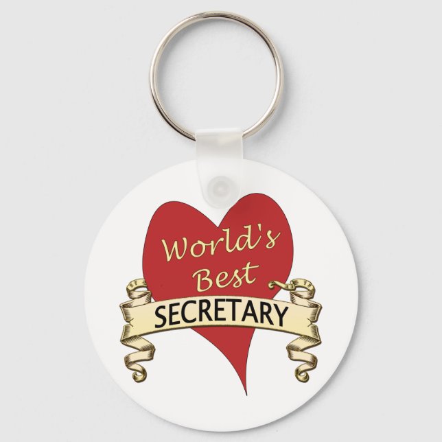Porte-clés World's Best Secretary (Recto)