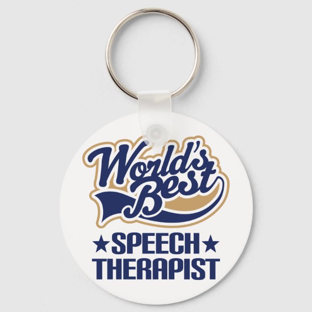 Porte-clés Worlds Best Speech Therapist (Recto)