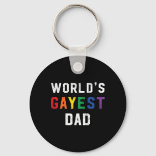 Porte-clés Worlds Gayest Papa mignon Gay pride Lgbt Fête des