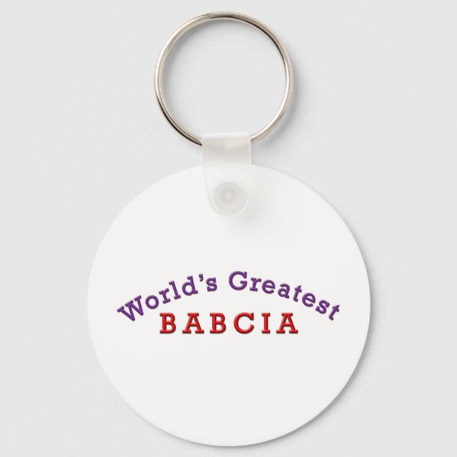 Porte-clés World's Greatest Babcia (Recto)