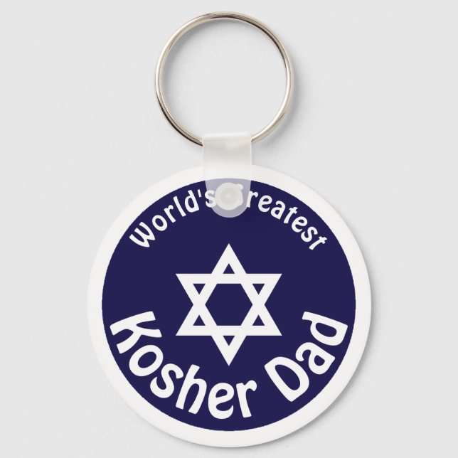 Porte-clés World's Greatest Kosher Dad (Recto)