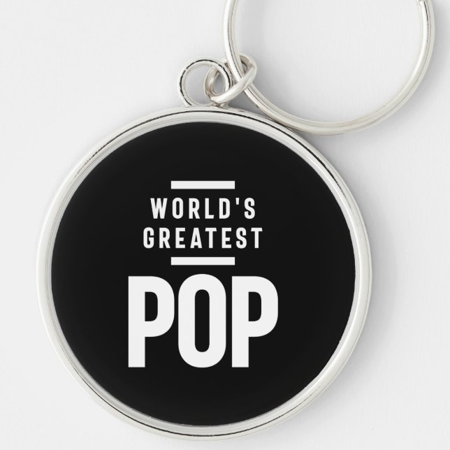Porte-clés World's Greatest Pop | Father Grandpa Gift (Devant)