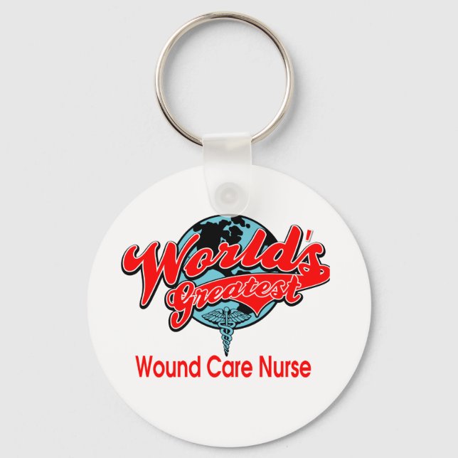 Porte-clés World's Greatest Wound Care Nurse (Recto)