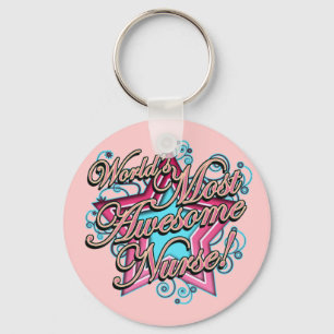 Porte-clés Worlds Most Awesome Nurse