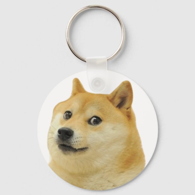 Porte-clés wow such shibe doge keychain (Recto)