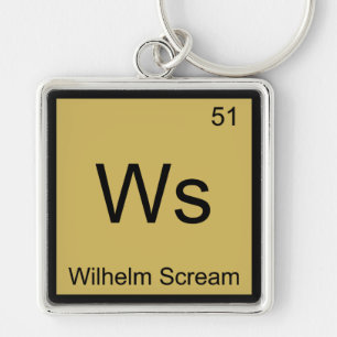 Porte-clés Ws - Tee du symbole d'élément de chimie Wilhelm Sc