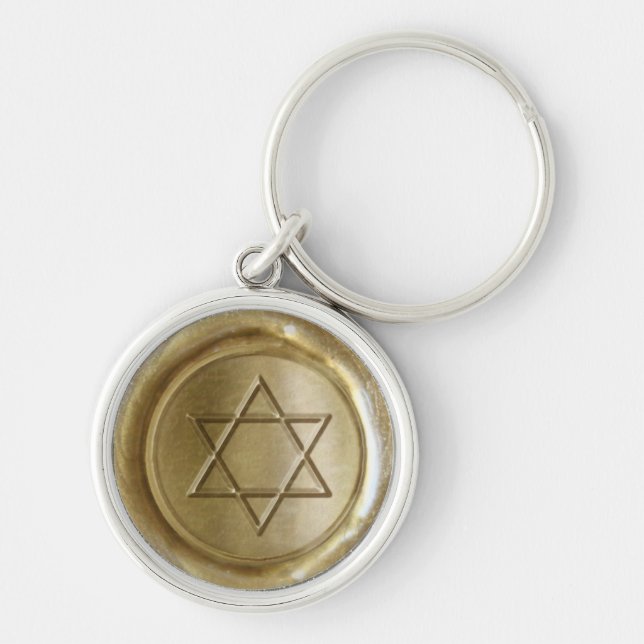 Porte-clés WSM - Gold - Star-of-David - (Devant)