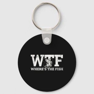 Porte-clés Wtf - Où est le poisson amusant cadeau de pêche