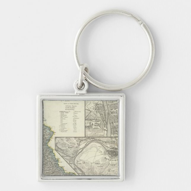 Porte-clés Wurzbourg, Bavière, Ratisbonne (Devant)