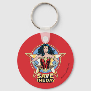 Porte-clés WW84   Save the Day Wonder Woman Retro Comic Art