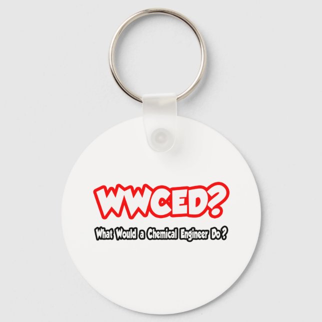 Porte-clés WWCED...Que ferait un Chem Eng ? (Recto)