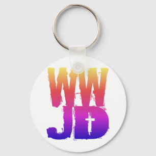 Porte-clés WWJD ce qui Jésus ferait