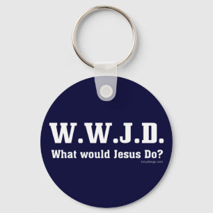 Porte-clés WWJD ? Que ferait Jésus ?