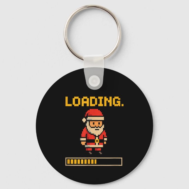 Porte-clés Xel Santa Loading Retro Christmas Gamer Shirt  (Recto)