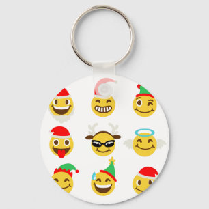 Porte-clés xmas émoji joyeux
