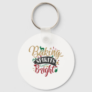Porte-clés Xmas Gift Baking Spirits Bright