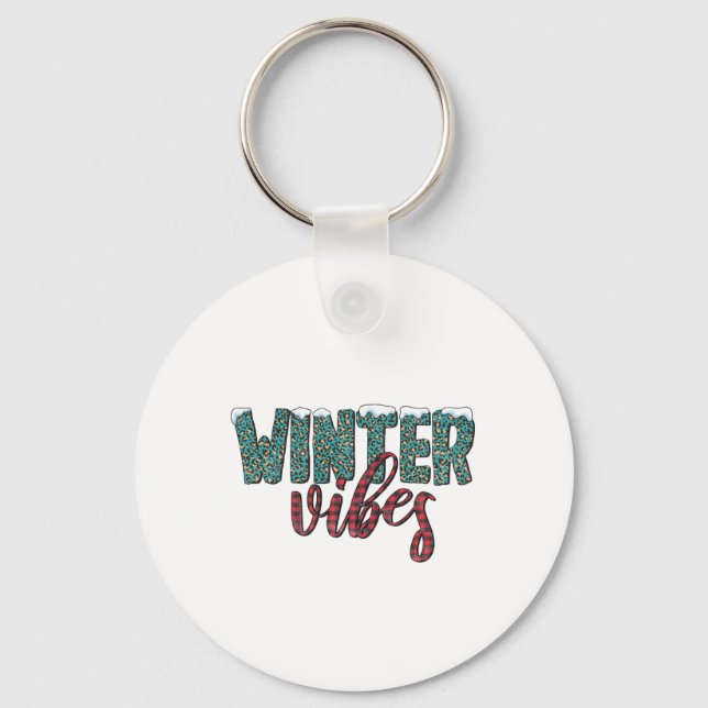 Porte-clés Xmas Gift Winter Vibes (Recto)
