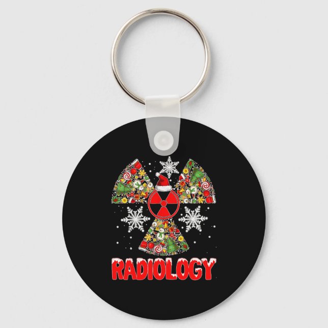 Porte-clés Xmas Radiology Christmas Radiologist Xray Tech Cut (Recto)