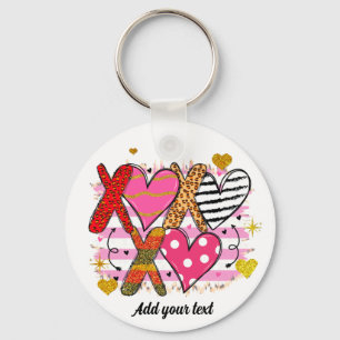 Porte-clés XOXO Coeur mignonne et jouant