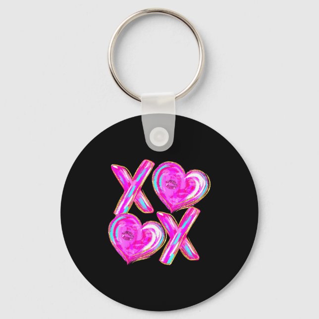 Porte-clés Xoxo Hearts Valentine's Day Women Girls Vday  (Recto)