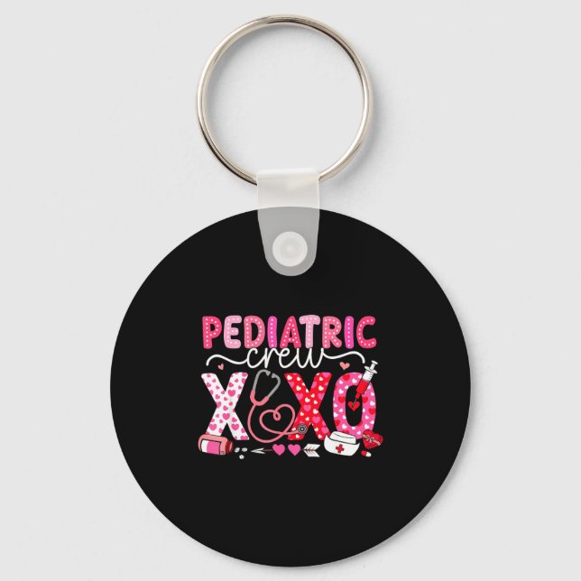 Porte-clés Xoxo Nurse Pediatric Crew Nurse Valentine Leopard  (Recto)