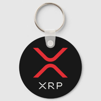 Porte-clés XRP Ripple Red & White Logo | Basic Keychain