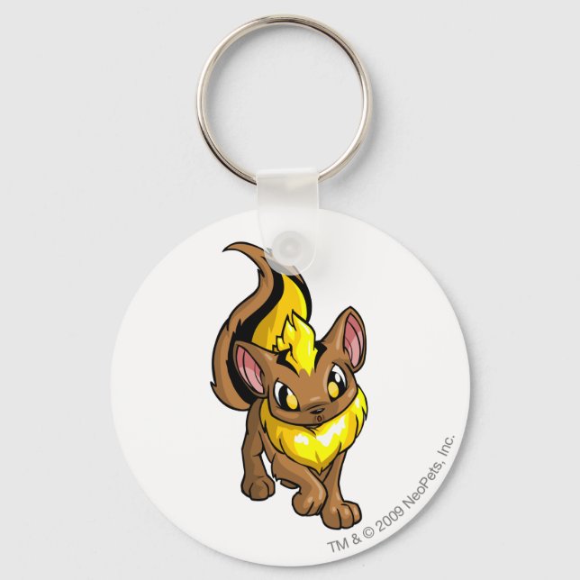 Porte-clés Xweetok jaune (Recto)