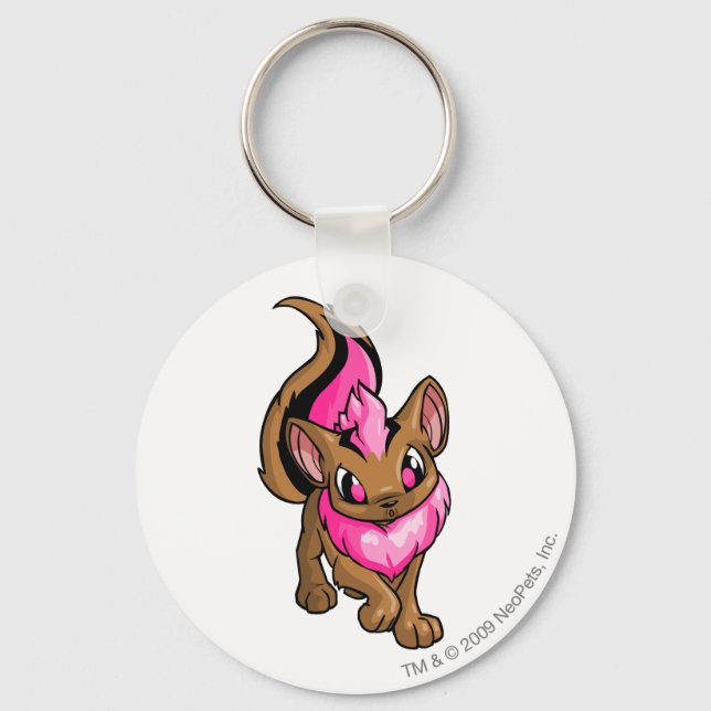 Porte-clés Xweetok rose (Recto)