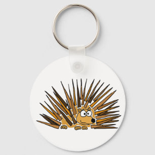 Porte-clés XX bande dessinée d'art de porc-épic