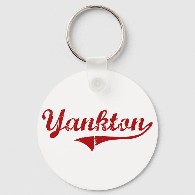 Porte-clés Yankton South Dakota Classic Design (Recto)