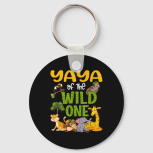 Porte-clés Yaya Of The Wild One Zoo Anniversaire Safari Jungl