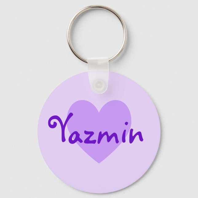 Porte-clés Yazmin en violet (Recto)