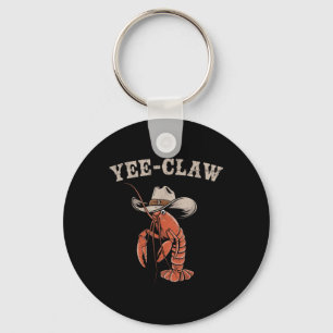Porte-clés Yee Crawfish Cowboy Mème Cajun Seafood Festiv