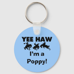 Porte-clés Yee Haw Je suis un T-shirts et cadeaux Poppy
