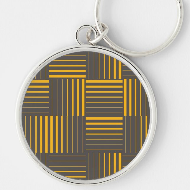 Porte-clés Yellow, cool, unique, trendy, modern lines (Devant)