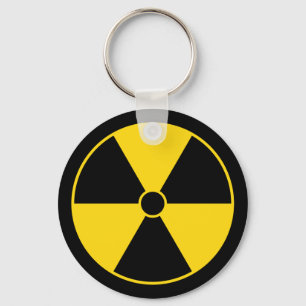 Porte-clés Yellow Radiation Symbol Keychain