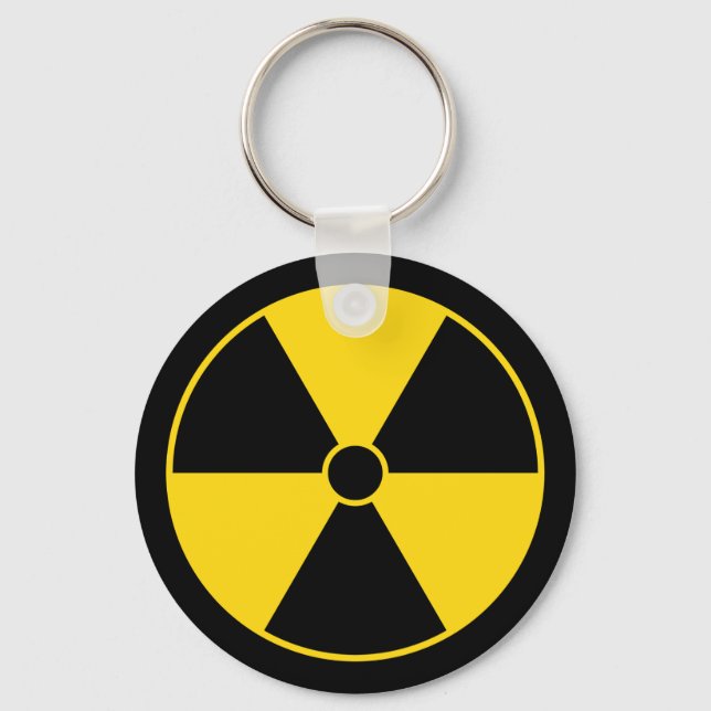 Porte-clés Yellow Radiation Symbol Keychain (Recto)