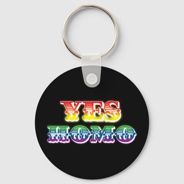 Porte-clés Yes Homo Keychain (Recto)