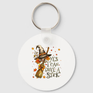 Porte-clés Yes I Can Drive A Stick Fall Halloween Soky Witch 