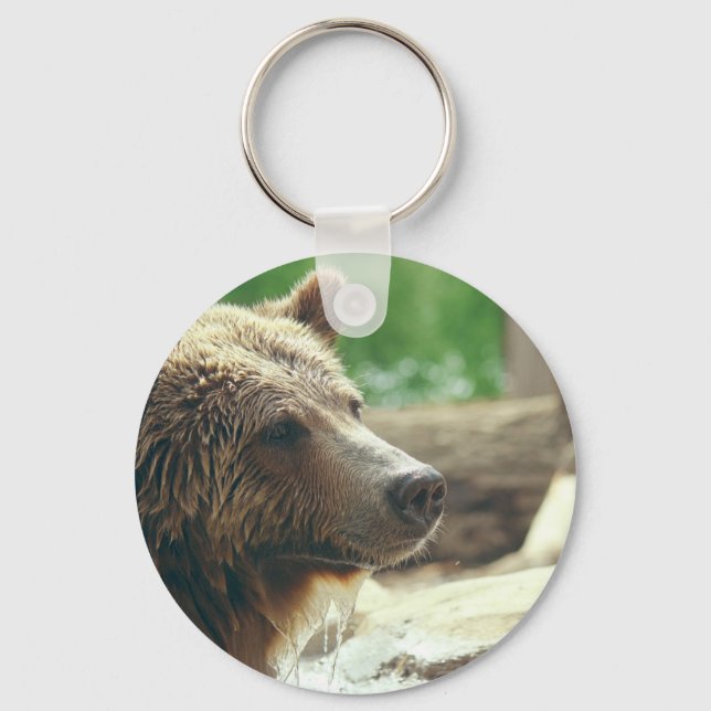 Porte-clés Yeux animaux de visage d'ours adorable mignon de (Recto)