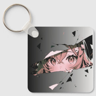 Porte-clés Yeux de fille anime brisée - Esthétique